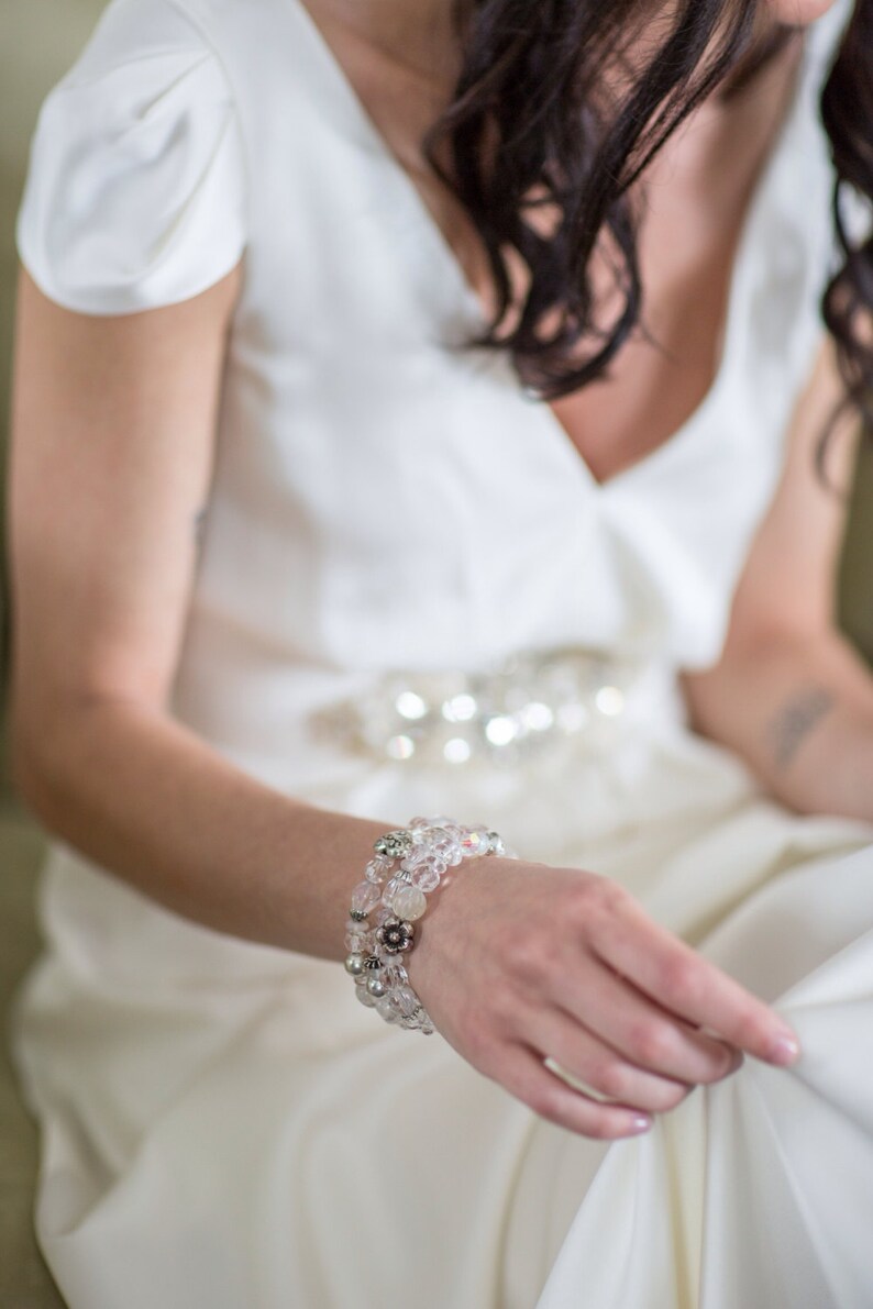 Wedding jewelry/ bridal jewelry/ flower girl/ beaded bracelets Etsy