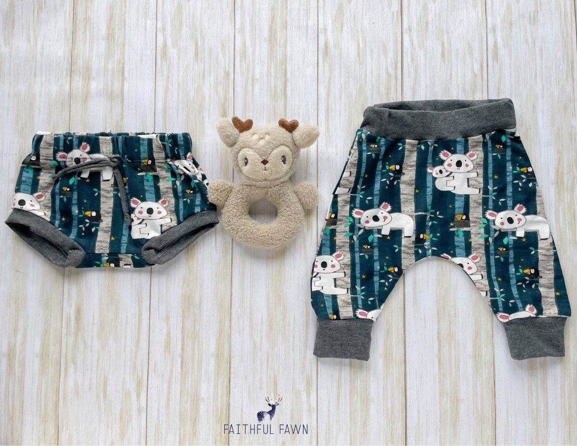 Koala BLUE Baby Clothing Set Jogger Shorts Hat and Etsy