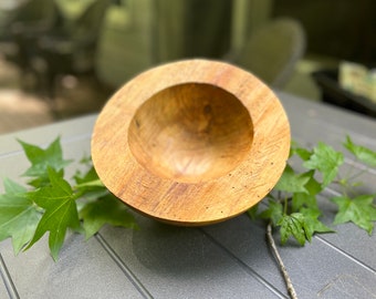 Large Thick Walled Maple Bowl