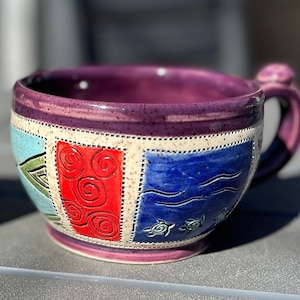 Quiltad kaffemugg 11,5 x 8,5 cm