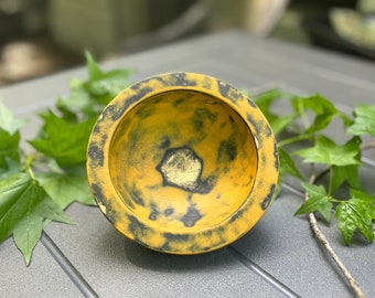 Painted Wooden Bowl