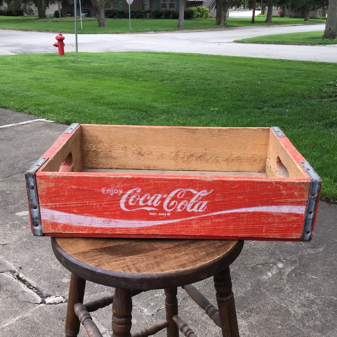 Coca Cola Wooden Crate, Red Coke Crate Kokomo P6 Etsy