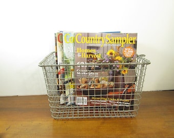 Vintage Locker Basket, Kitchen Wire Basket, Industrial Baskets, Choose Your Number