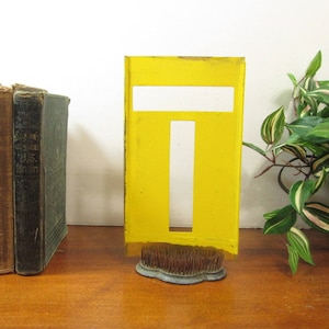 Pochoir en laiton T 8 1/4 pouces Monogramme lettre en laiton