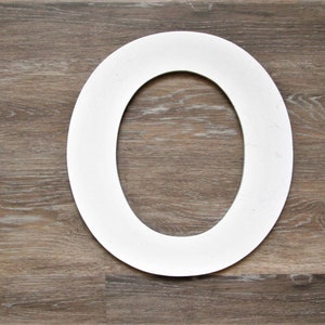 Industrial Letter O, 12 Inch Vintage Metal Letter O, Gallery Wall Letter