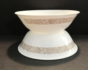 Juego de dos cuencos para servir Woodland de Corelle by Corning Ware, cuenco para verduras de 8 1/2"