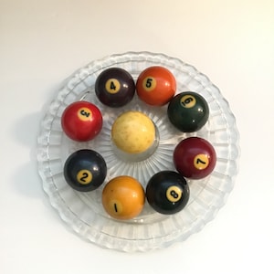 Vintage Pool Balls, Billiard Balls, 1 8 Pick Your Number image 1