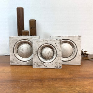 Bullseye Plinth Block, Architectural Salvage, Farmhouse Decor image 4