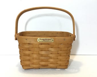 Cesta vintage Longaberger 1996 Dresden Tour Basket II, firmada
