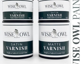Wise Owl Varnish, Matte, Water Based Topcoat