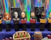 STAR TREK Inspired Borg/Locutus Starship Enterprise Original MAGNETIC Pez Handcrafted Bottle Wine Stoppers Birthdays/Christmas/Wedding/Gifts