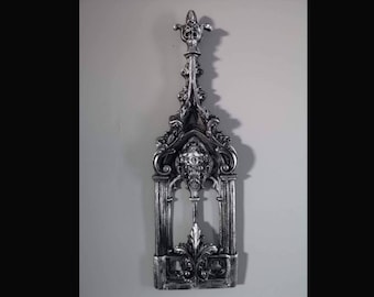 Silver Nouveau Abbey Wall Art