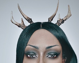 Natural Double Antler Headband - Set 2