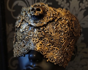 Small Death Mask Gold