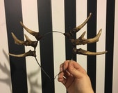 Natural Triple Antler Headband - Made To Order