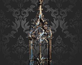 Patina Fleur de Lis Abbey Wall Art