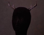 Black Gothic Mini Deer antlers headband