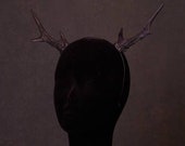 Black Medium Deer Antlers Headband