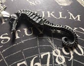 Silver Finish Resin Cast Seahorse Necklace
