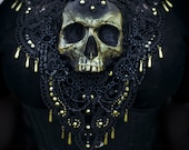 Catacomb Couture Black and Gold Chest Piece
