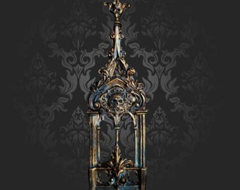 Patina Skull Abbey Wall Art