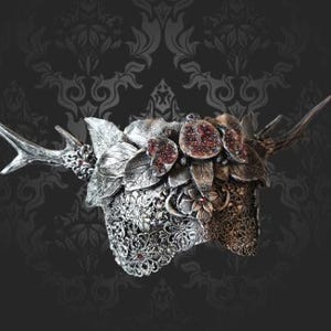 Silver Horned Pomegranate Mask