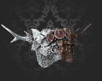 Silver Horned Pomegranate Mask