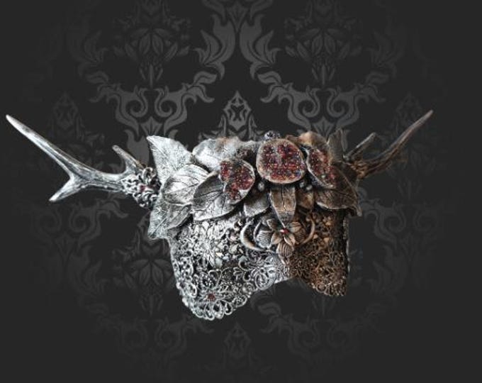 Silver Horned Pomegranate Mask