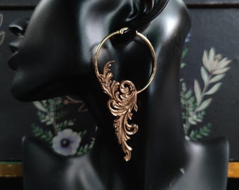 Large Hoop Filigree Earrings