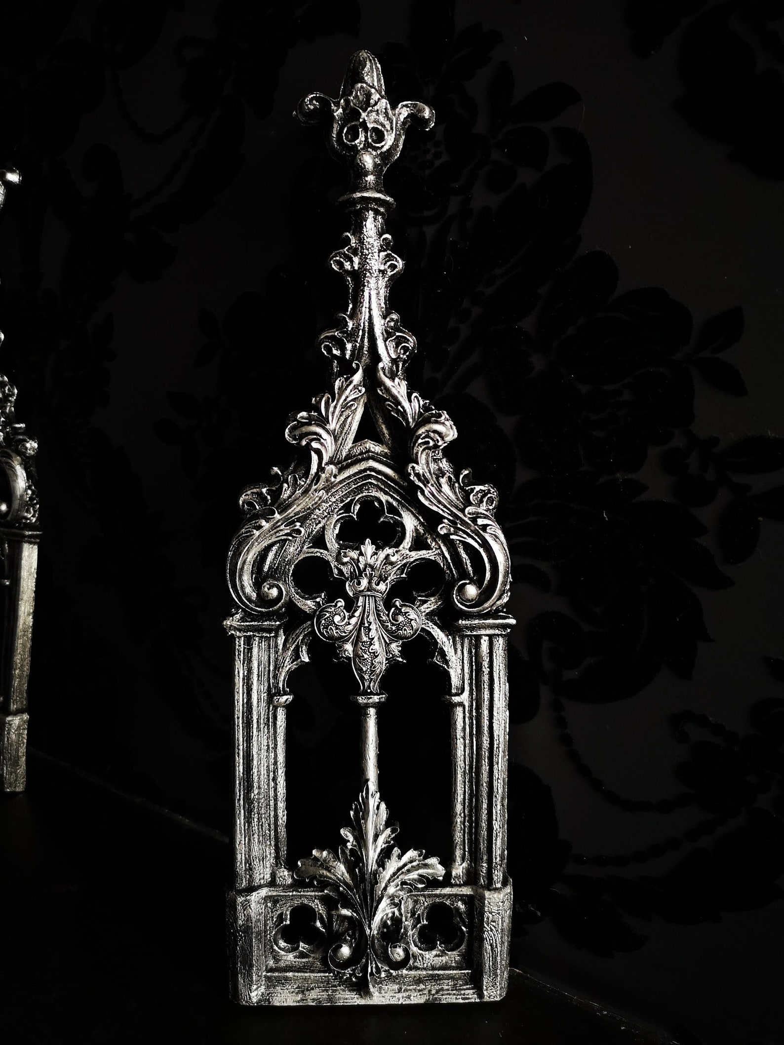 Silver Fleur De Lis Abbey Wall Art - Etsy