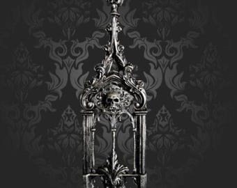 Silver Skull Abbey Wall Art