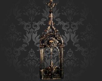 Gold Skull Abbey Wall Art