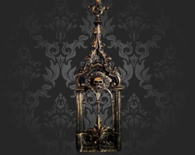 Gold Skull Abbey Wall Art