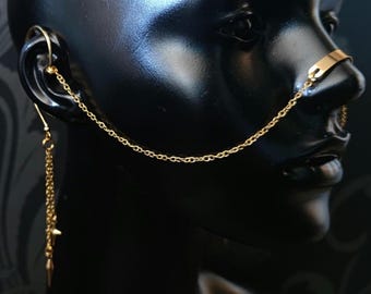 Gold Chain Nose Armour