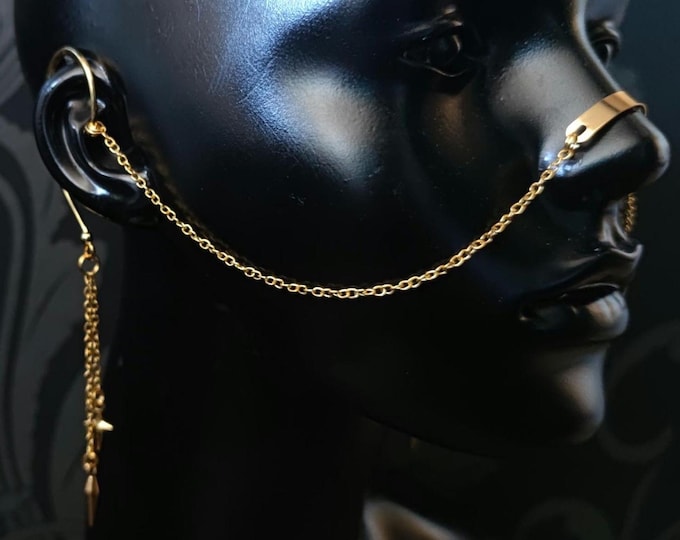 Gold Chain Nose Armour