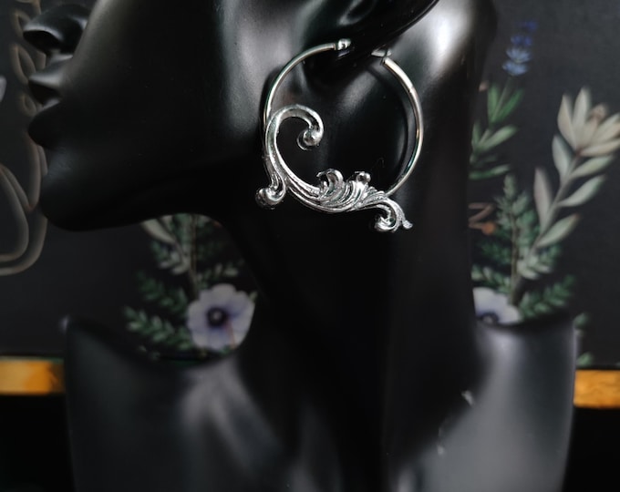 Large Hoop Filigree Earrings