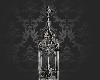 Silver Fleur de Lis Abbey Wall Art