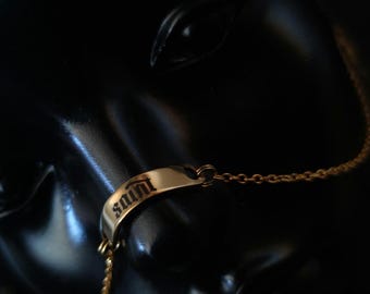 Engraved Gold Saint Chain Nose Armour