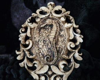Faux Seahorse Wall Art - Ready Made