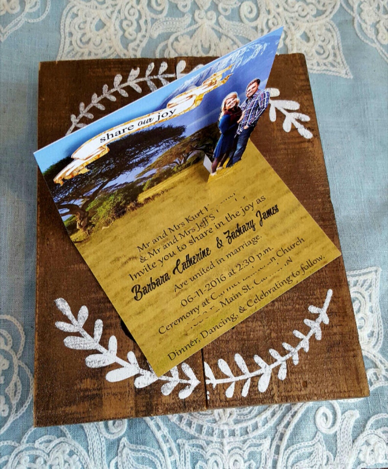 50 Custom Pop up Save the Dates or Invitations