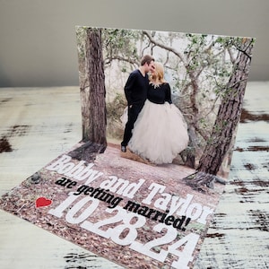 Custom Pop Up 3D Save the Dates or Invitations