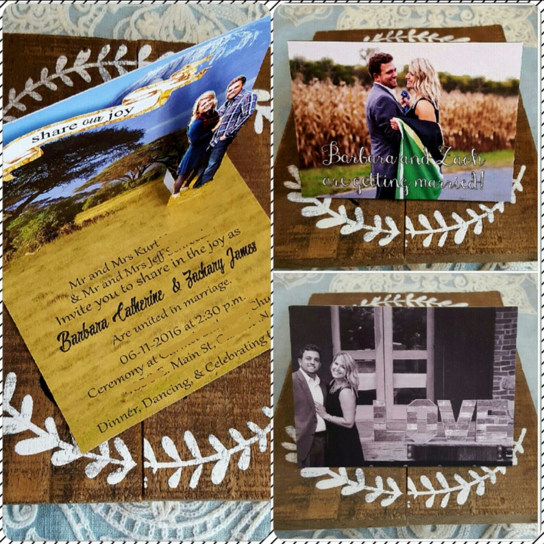 50 Custom Pop up Save the Dates or Invitations