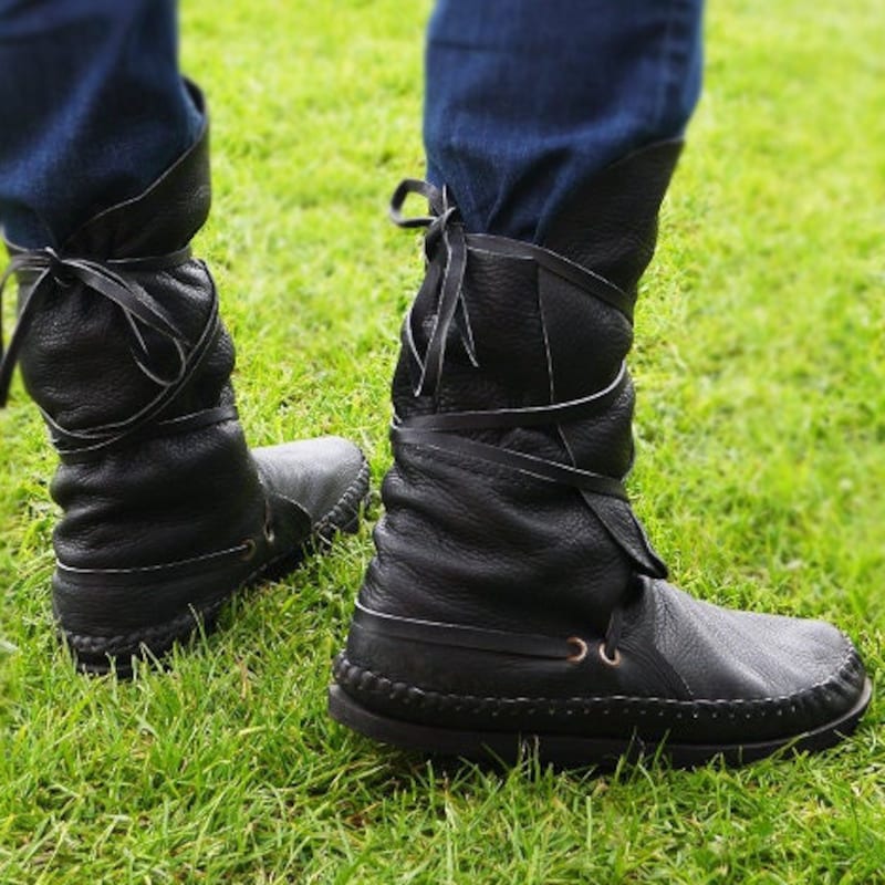 moccasins platform boots