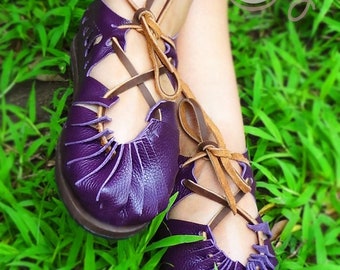 Handmade Purple Leather Sandals, Leather Sandals Women, Boho Sandals, Womens Sandals, Sandals Women, Mens Sandals, Hippie Sandals, Sandals