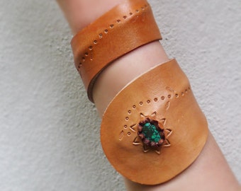 Avvolgere il bracciale da polso e da braccio in pelle marrone, bracciale da polso in pelle, bracciale in pelle, bracciale hippie, bracciale Boho, bracciale zingaro