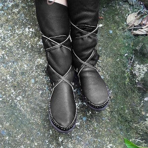 Black Moccasins Black Moccasin Boots Womens Moccasins - Etsy