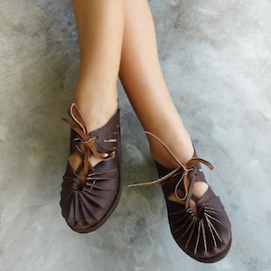 Handmade Brown Leather Sandals, Leather Sandals, Womens Sandals, Mens Leather Sandals, Leather Sandals Women, Womens Shoes, Hippie Sandals