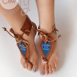 Handmade Tribal Hmong Barefoot Sandals, Leather Sandals, Barefoot Sandals, Mens Sandals, Womens Sandals, Mens Leather Sandals, Yoga Sandals
