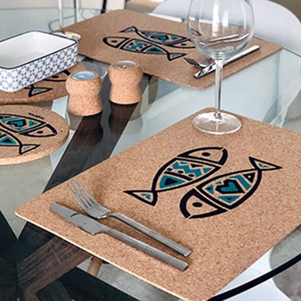 Cork Backed Placemats Etsy