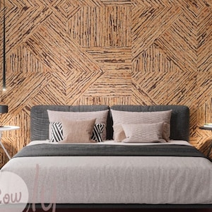 Eco Friendly Sustainable Hypoallergenic Decorative Natural Cork Wall Tiles, FREE SHIPPING